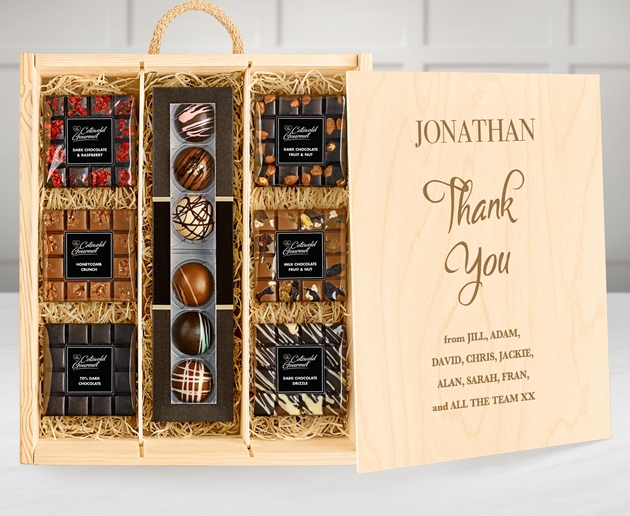 Thank You Large Personalised Variety Chocolate Tasting Experience - Ganache Selection